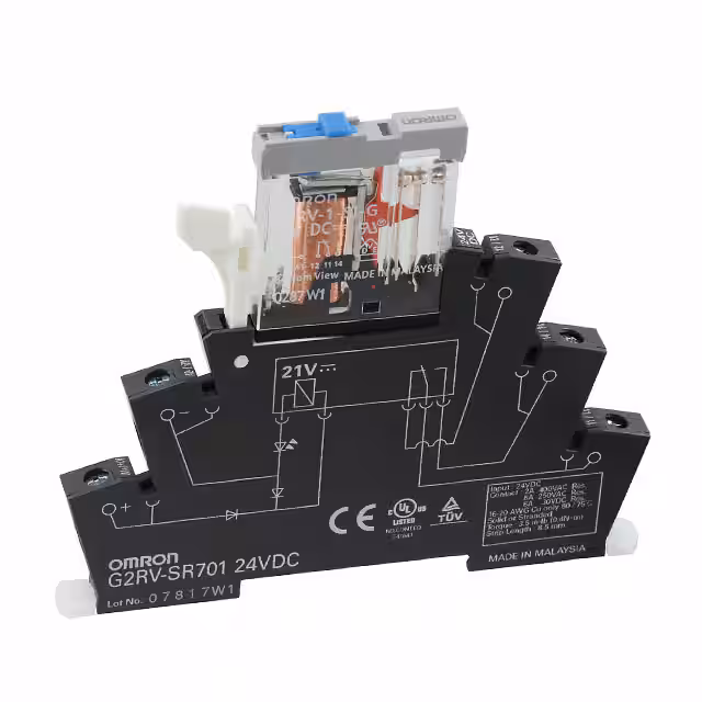 G2RV-SR701 DC24 Omron Automation and Safety  Power Relays Over 2 Amps